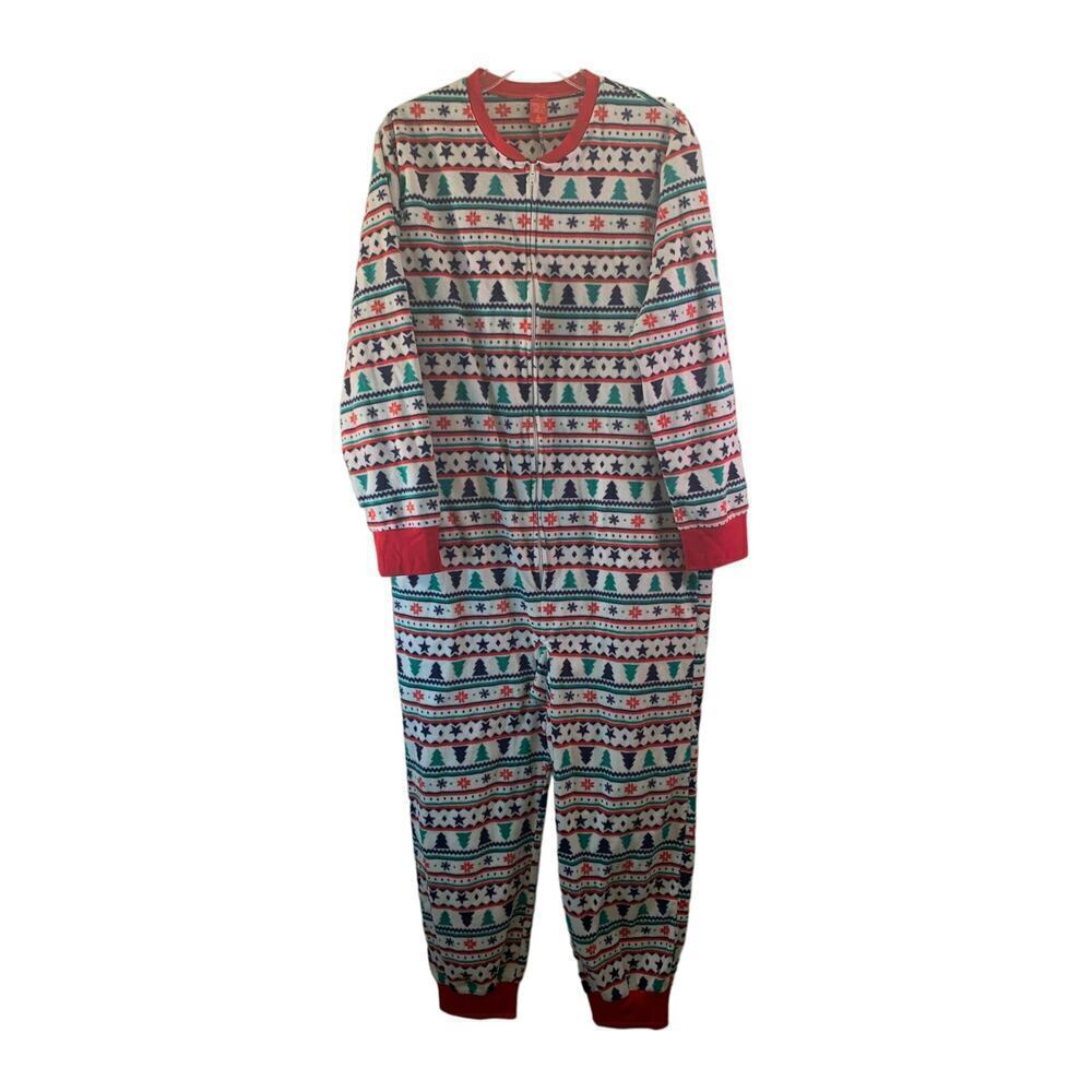 JAMMIES FOR YOUR FAMILIES Men’s Holiday One Piece Pajamas / Size: Medium